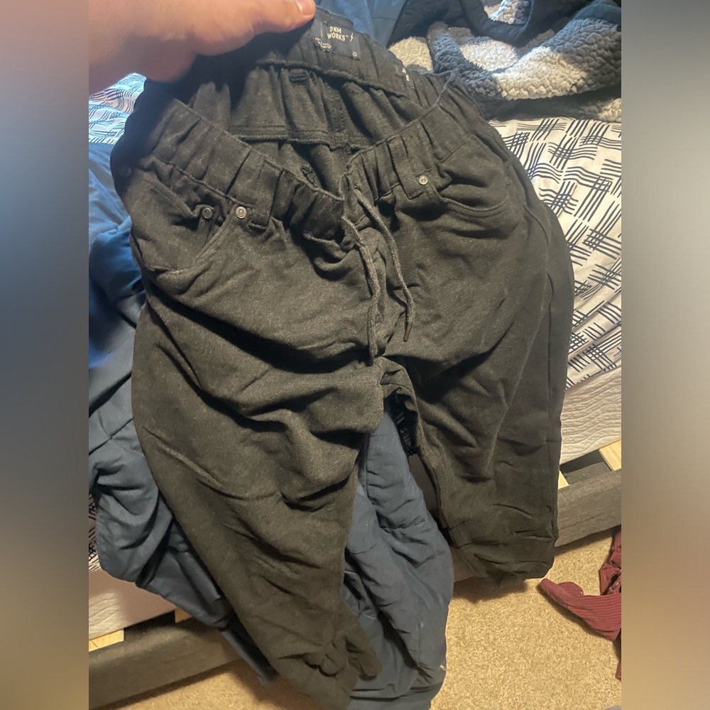 DNM works Black joggers